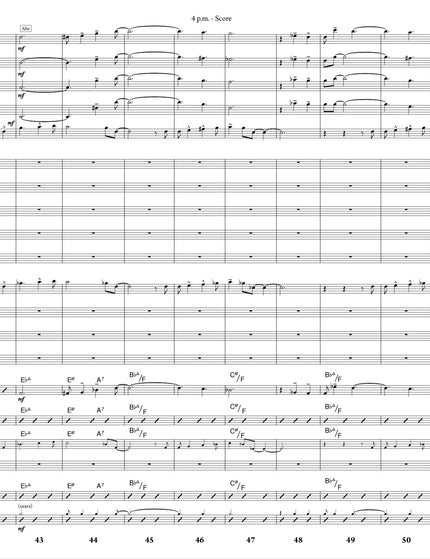 4 p.m. - Greg Runions (Partition d'étude)