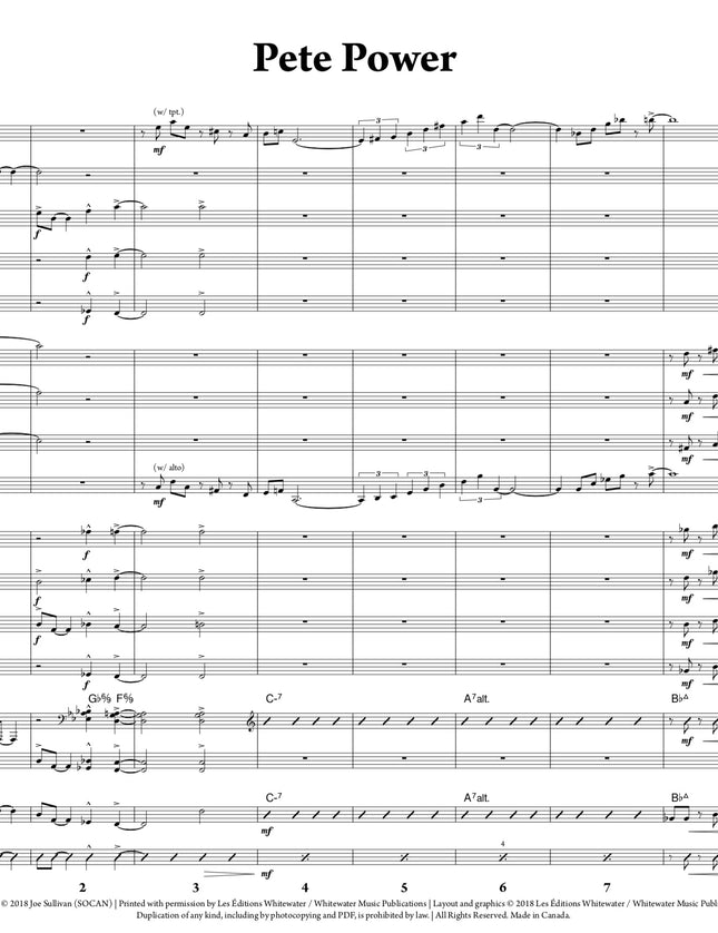 Pete Power - Joe Sullivan (Study Score)