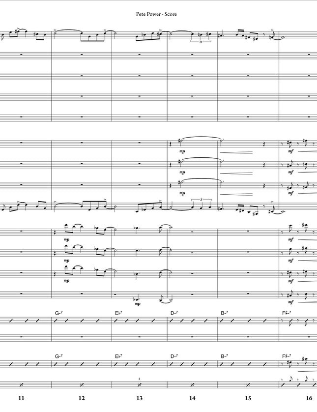 Pete Power - Joe Sullivan (Study Score)