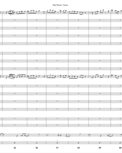Pete Power - Joe Sullivan (Study Score)