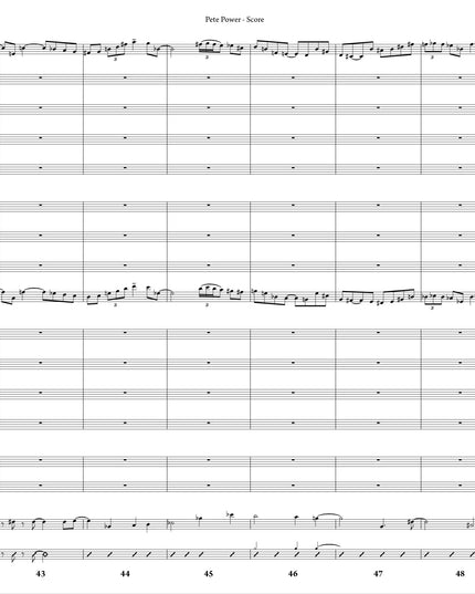 Pete Power - Joe Sullivan (Study Score)