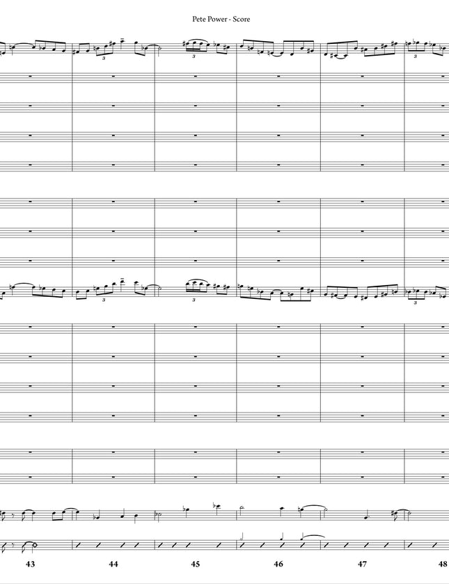 Pete Power - Joe Sullivan (Study Score)