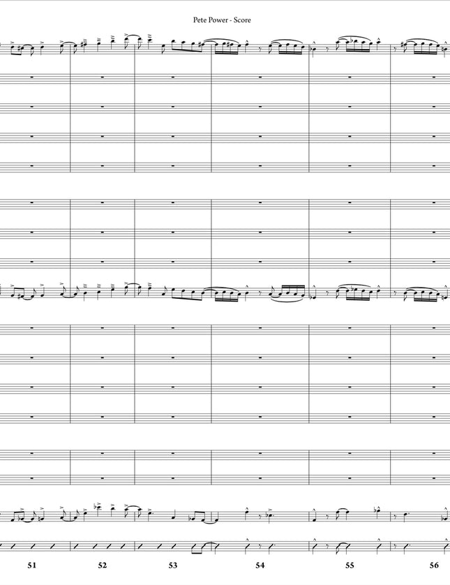 Pete Power - Joe Sullivan (Study Score)