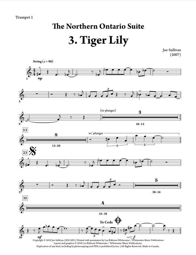 The Northern Ontario Suite: 3. Tiger Lily - Joe Sullivan