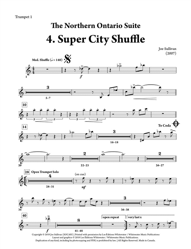 The Northern Ontario Suite: 4. Super City Shuffle - Joe Sullivan