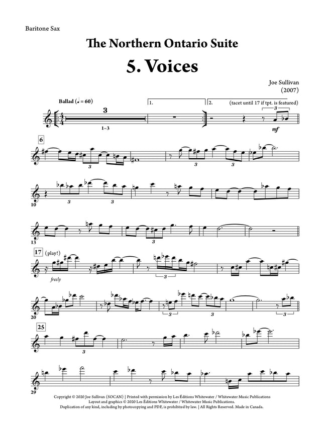 The Northern Ontario Suite: 5. Voices - Joe Sullivan