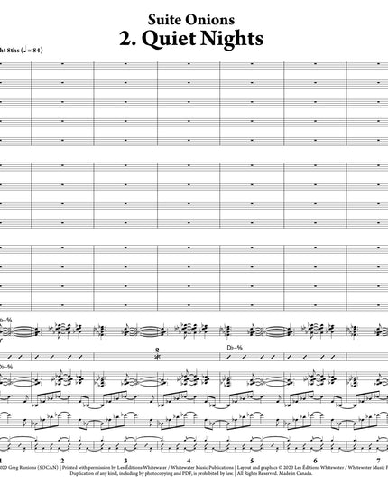 Suite Onions: 2. Quiet Nights - Greg Runions