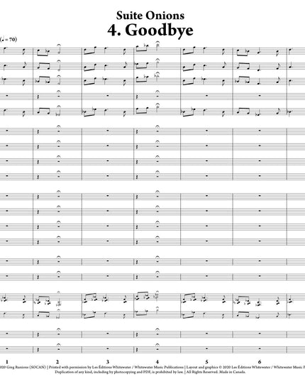 Suite Onions: 4. Goodbye - Greg Runions
