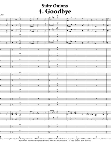 Suite Onions: 4. Goodbye - Greg Runions