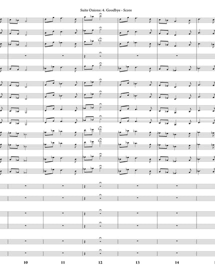 Suite Onions: 4. Goodbye - Greg Runions
