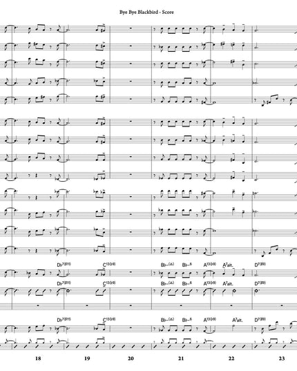 Bye Bye Blackbird - arr. Joe Sullivan