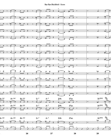 Bye Bye Blackbird - arr. Joe Sullivan