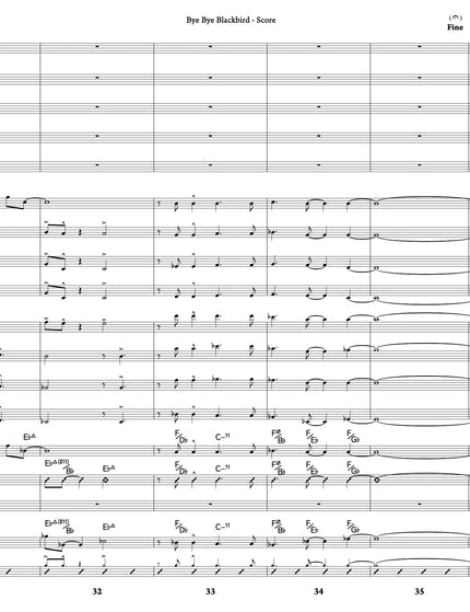 Bye Bye Blackbird - arr. Joe Sullivan