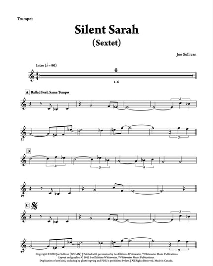 Silent Sarah (Sextet) - Joe Sullivan