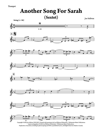 Another Song For Sarah (Sextet) - Joe Sullivan