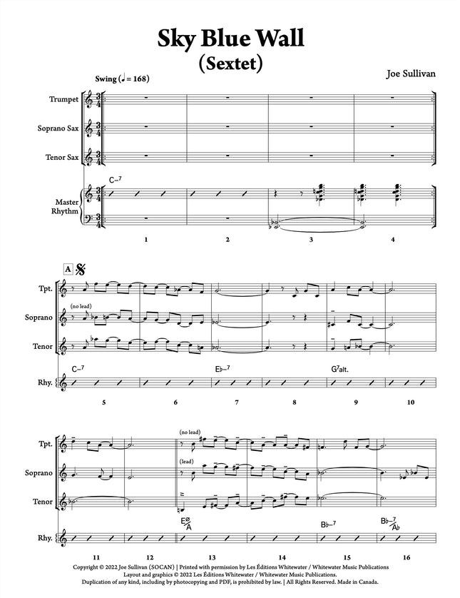 Sky Blue Wall (Sextet) - Joe Sullivan