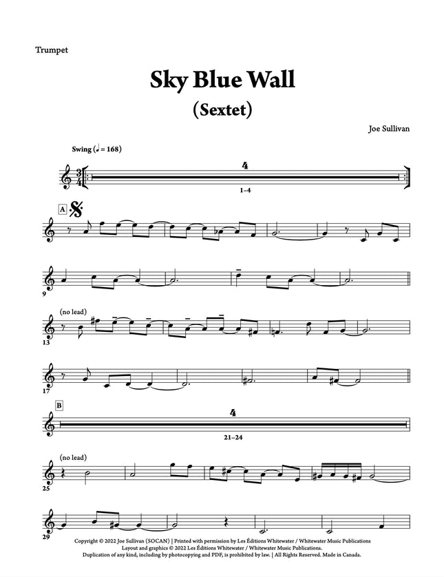 Sky Blue Wall (Sextet) - Joe Sullivan