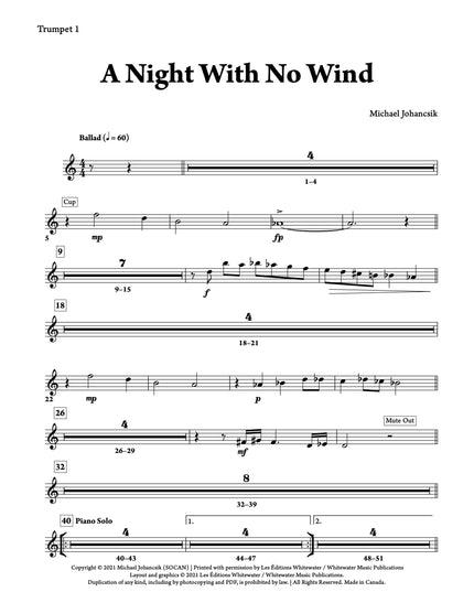 A Night With No Wind (Octet) - Michael Johancsik