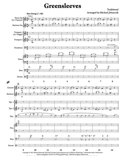 Greensleeves (Octet) - arr. Michael Johancsik