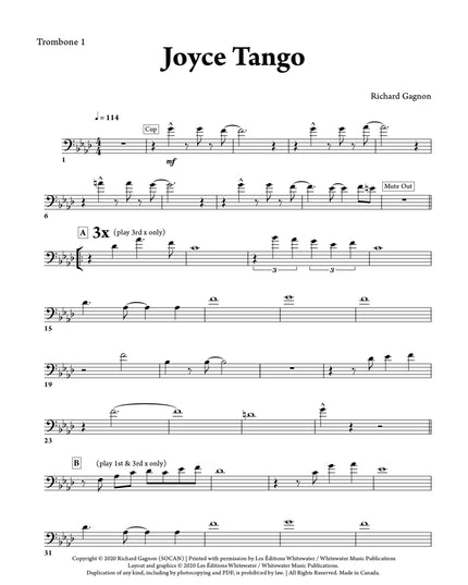 Joyce Tango (6 Trombones & Rhythm) - Richard Gagnon