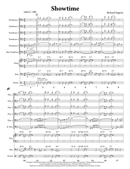 Showtime (6 trombones et section rythmique) - Richard Gagnon