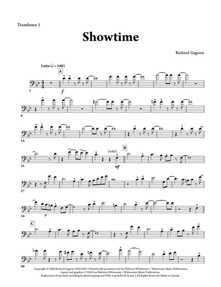 Showtime (6 trombones et section rythmique) - Richard Gagnon