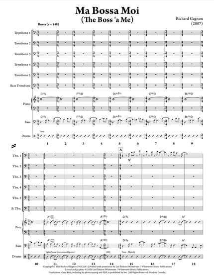 Ma Bossa Moi (6 trombones et section rythmique) - Richard Gagnon