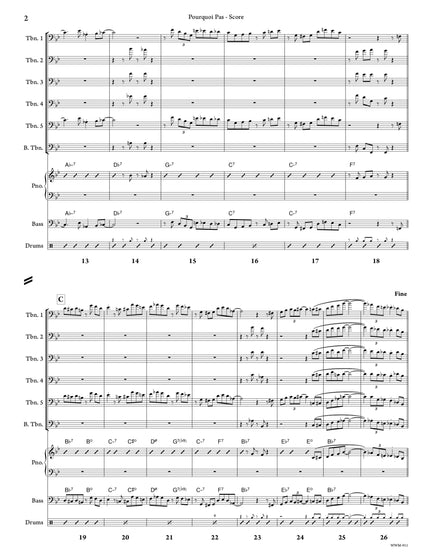 Pourquoi Pas (6 trombones et section rythmique) - Richard Gagnon