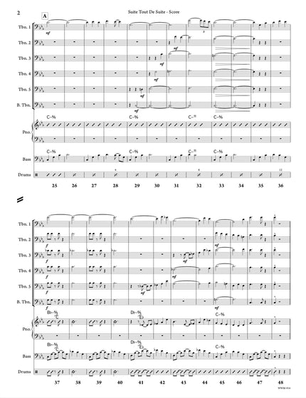 Suite Tout De Suite (6 trombones et section rythmique) - Richard Gagnon