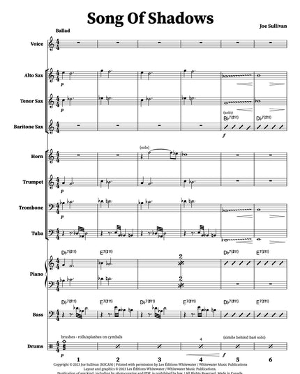 Song Of Shadows - Joe Sullivan